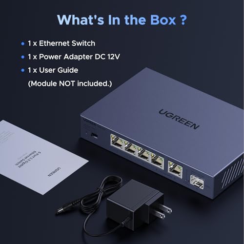 UGREEN 2.5Gb Switch, 6-Port Ethernet