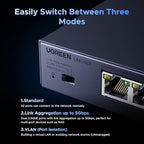 UGREEN 2.5Gb Switch, montaje en escritorio o pared