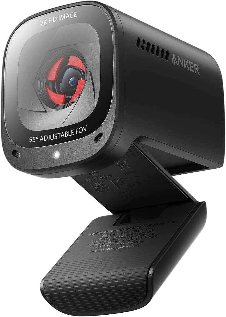 Anker PowerConf C200 Webcam 2K, vista frontal