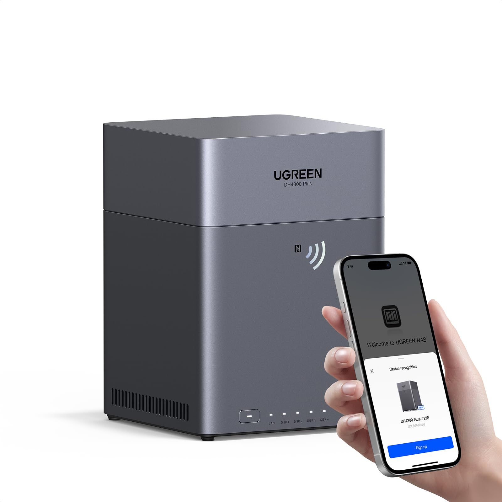 UGREEN NAS DH4300 Plus, NAS de 4 bahías para uso doméstico