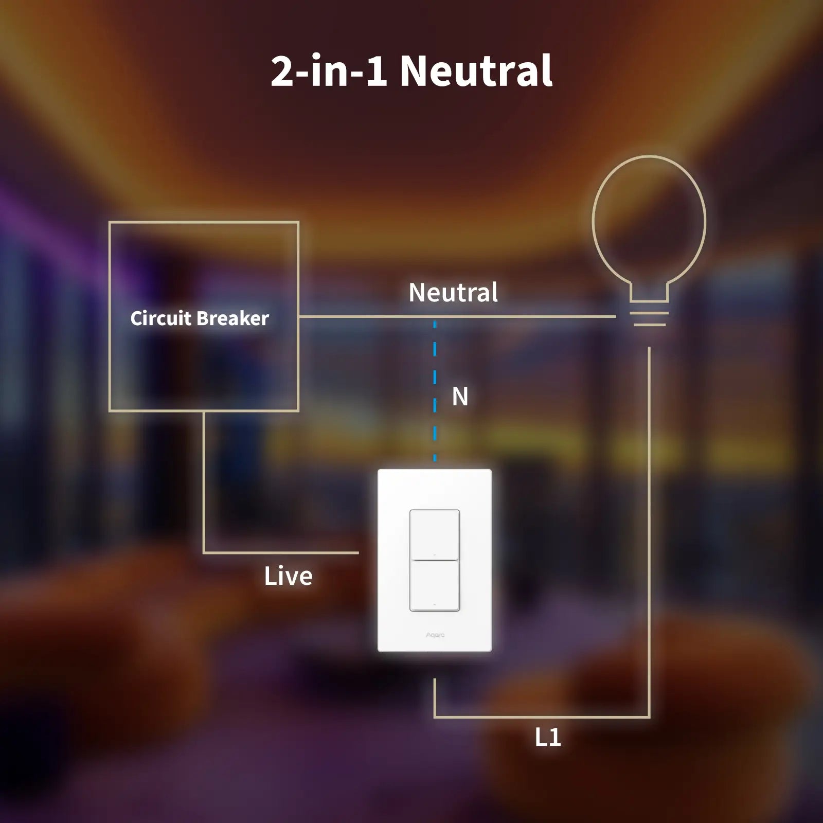Light Switch H2 (2Button 2 Channel）