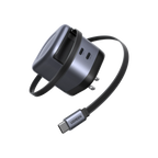 UGREEN Nexode 45W 2-Port Charger with Retractable Cable
