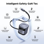 UGREEN Nexode 45W 2-Port Charger with Retractable Cable