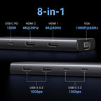 UGREEN 8 in 1 USB C 4K Docking Station Dual Monitor