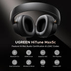 UGREEN HiTune MAX 5C  Bluetooth Headphones (Over-Ear, Noise-Canceling, Hi-Res)