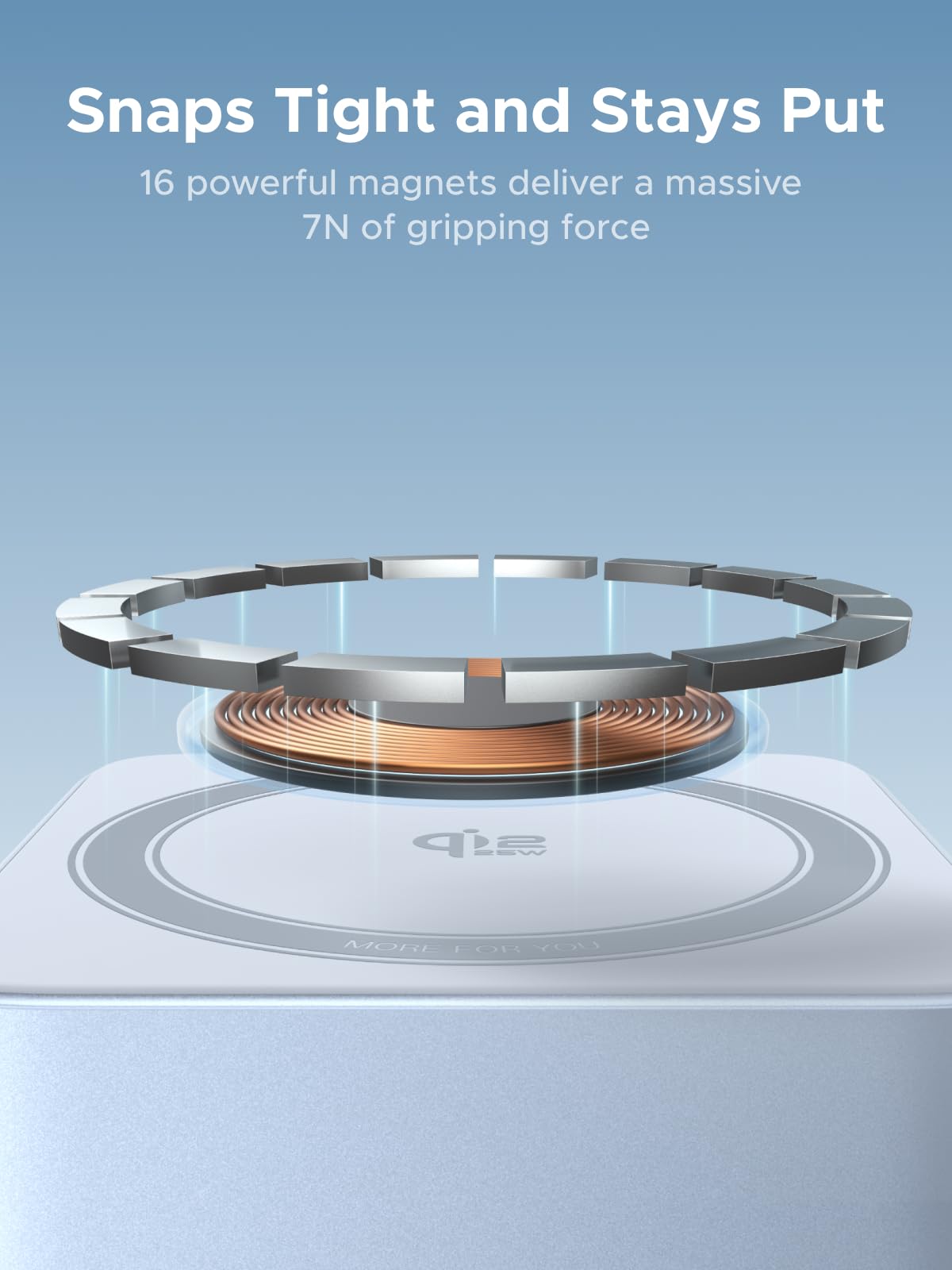 UGREEN MagFlow 2-in-1 Magnetic Wireless Charger (Qi2 25W, MagSafe-Compatible)