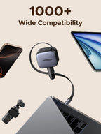 UGREEN Nexode Car Charger 90W with Retractable USB-C Cable