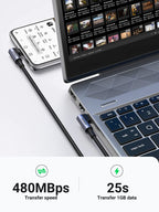 UGREEN USB-C Cable (100W, 90 Degree)