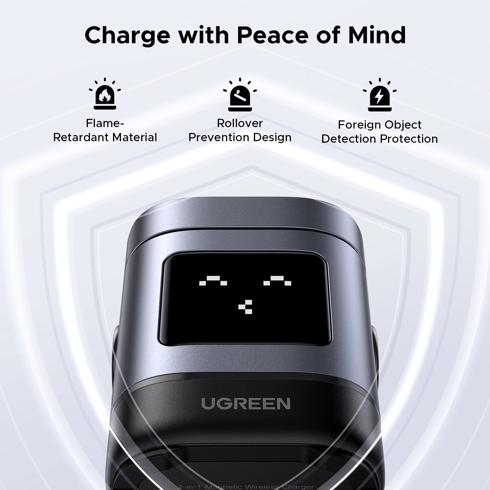 UGREEN Uno 2-in-1 Magnetic Wireless Charger 15W